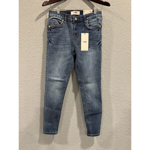 Vibe Style Sexy Curve Skinny Mid Rise Jeans NWT, Sz 7